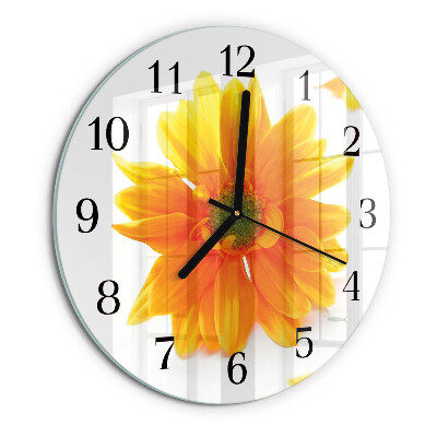 Round wall clock Flower