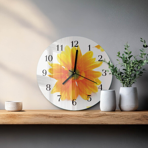 Round wall clock Flower