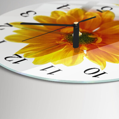 Round wall clock Flower