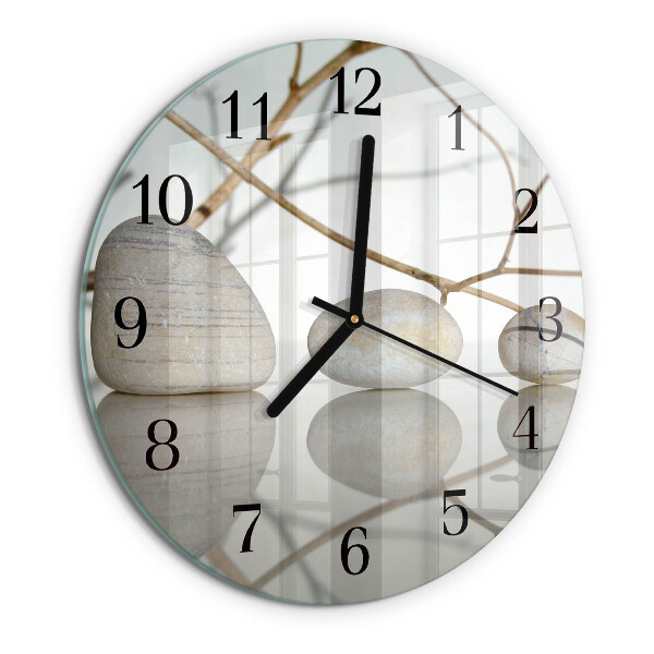 Round wall clock Stones