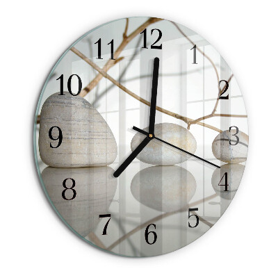 Round wall clock Stones
