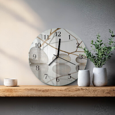 Round wall clock Stones