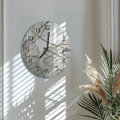 Round wall clock Stones