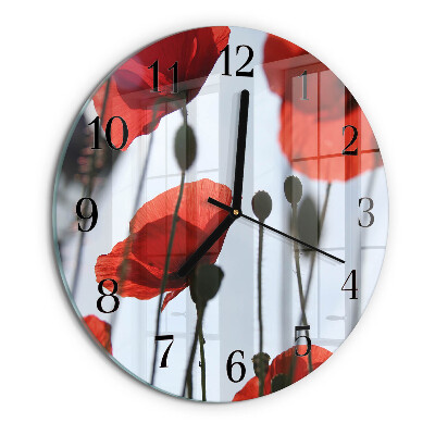 Round wall clock Poppy