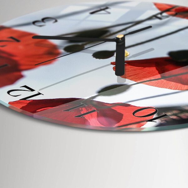 Round wall clock Poppy
