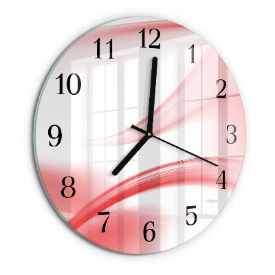 Round wall clock Abstract Art
