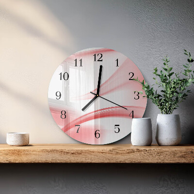 Round wall clock Abstract Art