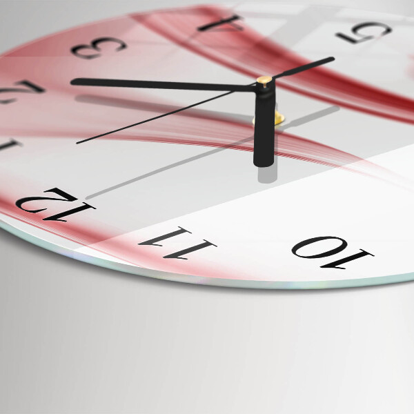 Round wall clock Abstract Art