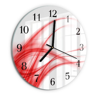 Round wall clock Abstract Art