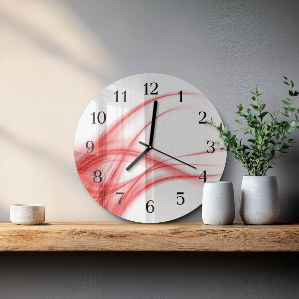 Round wall clock Abstract Art