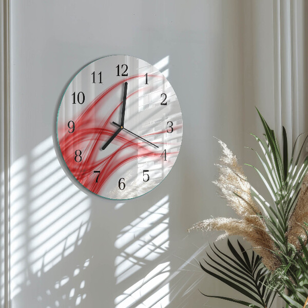 Round wall clock Abstract Art