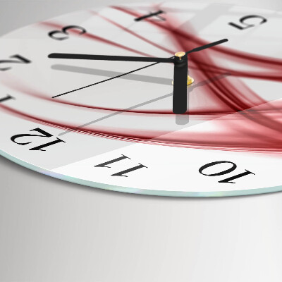 Round wall clock Abstract Art