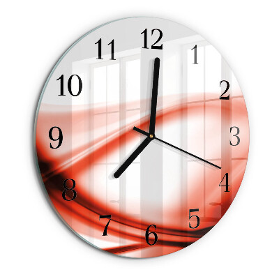 Round wall clock Abstract Lines