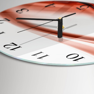 Round wall clock Abstract Lines