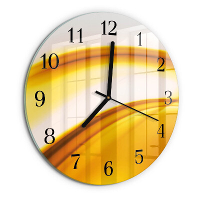 Round wall clock Abstract Art