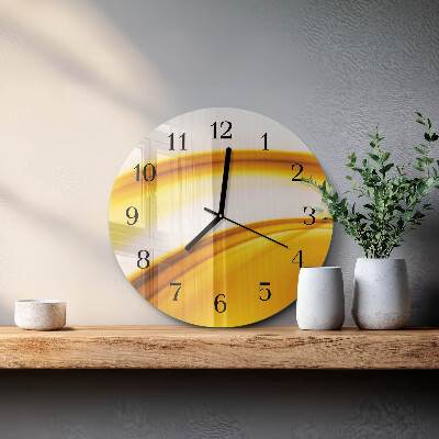 Round wall clock Abstract Art