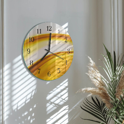 Round wall clock Abstract Art