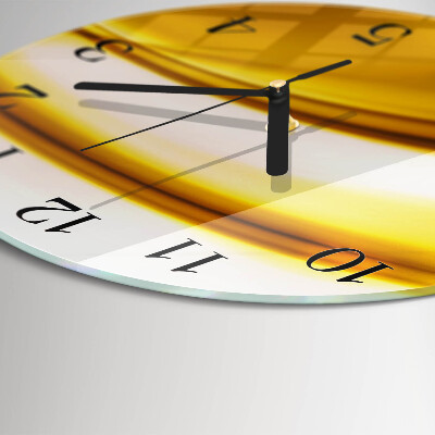 Round wall clock Abstract Art