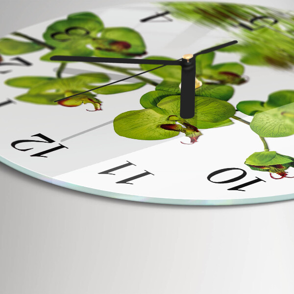 Round wall clock Orchid