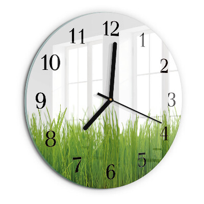 Round wall clock Floral Art