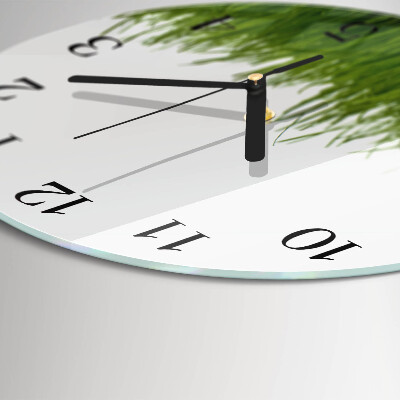 Round wall clock Floral Art
