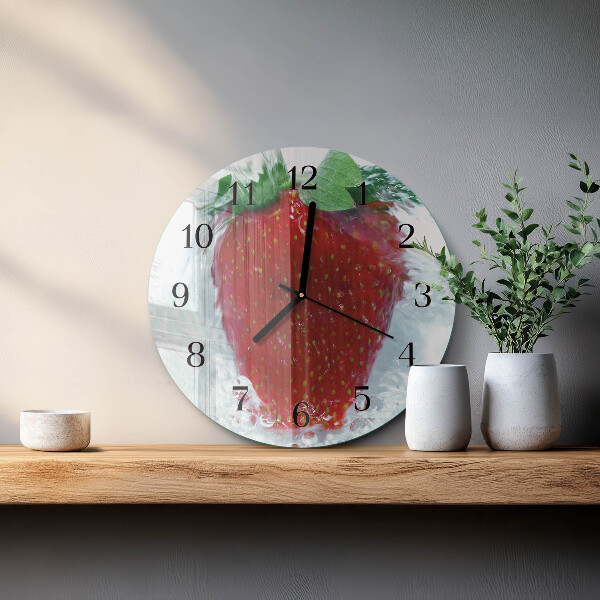 Round wall clock Strawberry