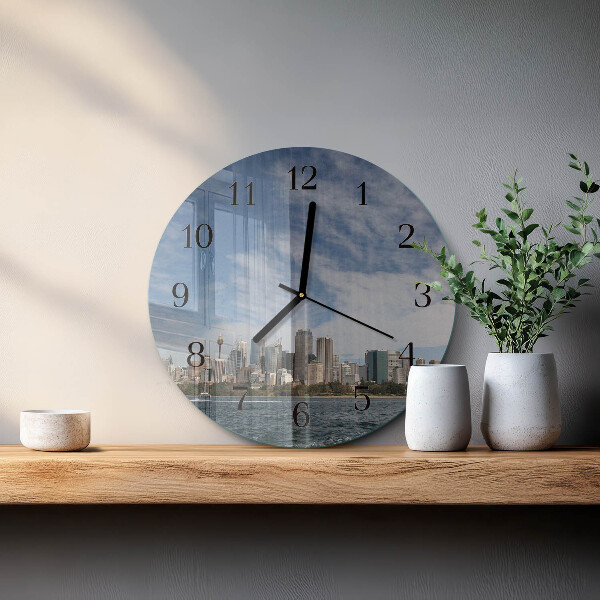 Round wall clock City