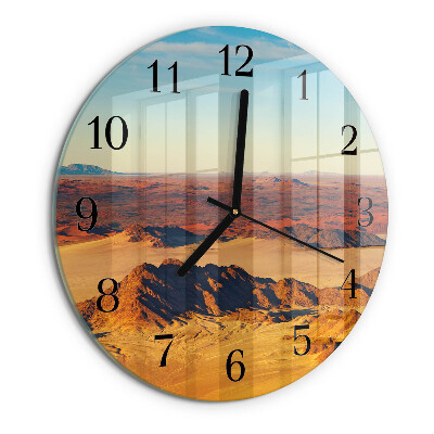 Round wall clock Desert