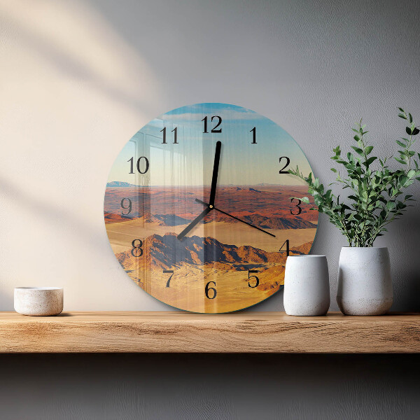 Round wall clock Desert