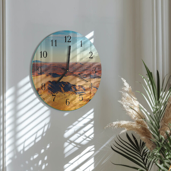 Round wall clock Desert