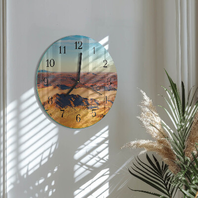 Round wall clock Desert
