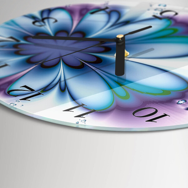 Round wall clock Flower