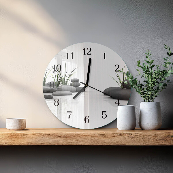 Round wall clock Stone Spa