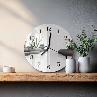 Round wall clock Stone Spa