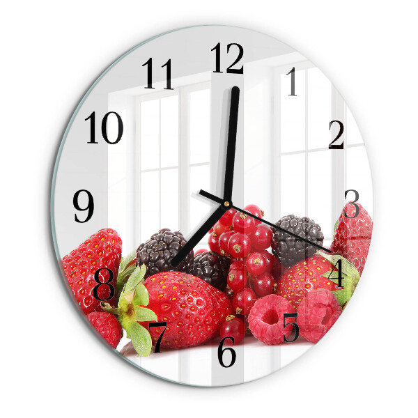 Round wall clock Fruit