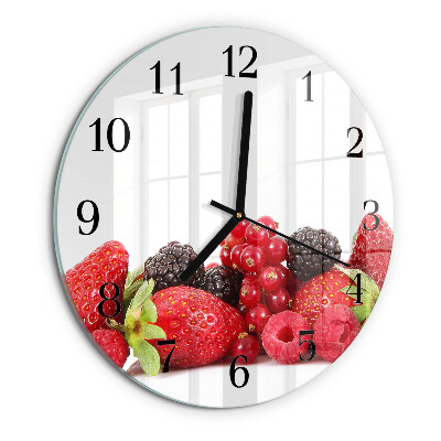 Round wall clock Fruit
