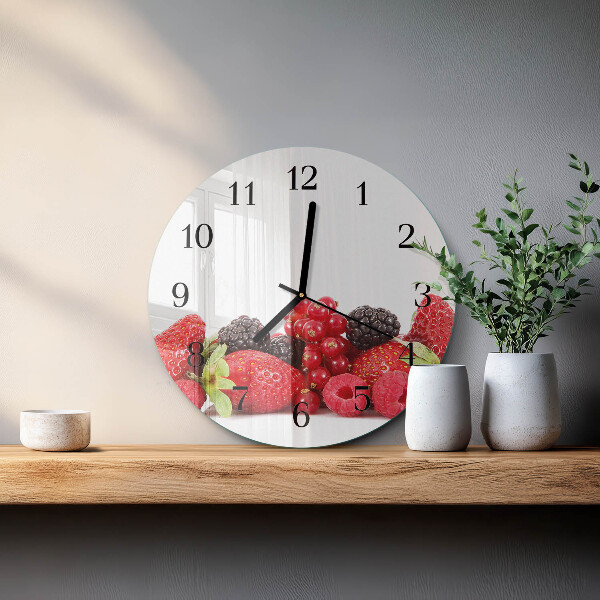Round wall clock Fruit