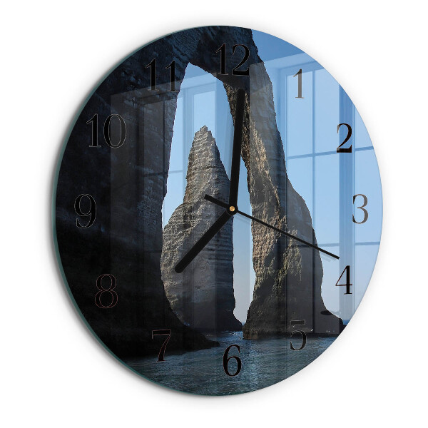 Round wall clock Stone