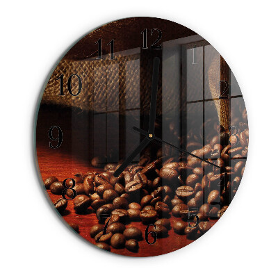 Round wall clock Coffee Beans