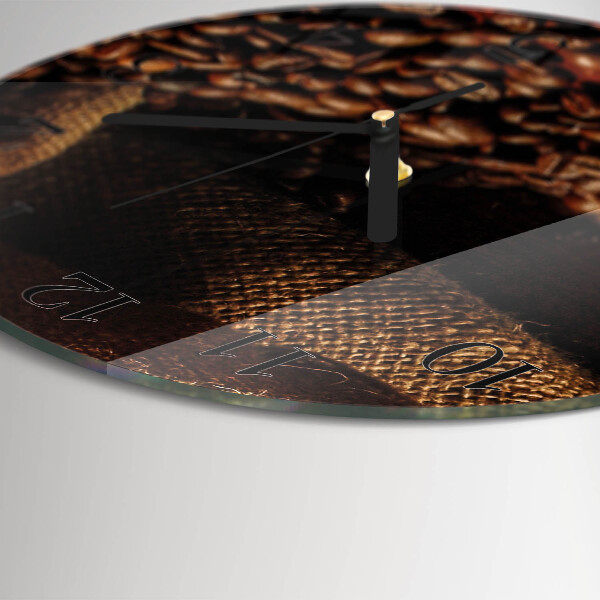 Round wall clock Coffee Beans