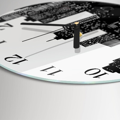 Round wall clock Buildings