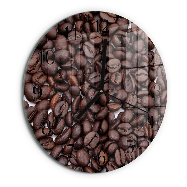Round wall clock Coffee Beans