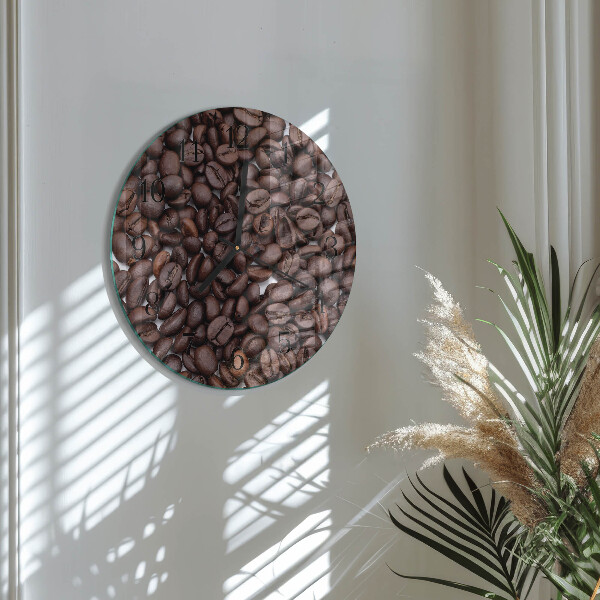 Round wall clock Coffee Beans