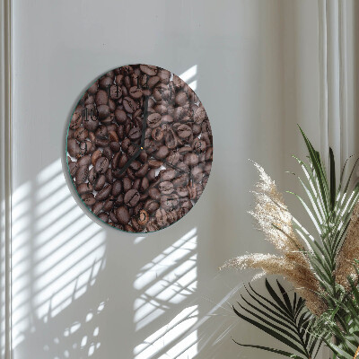 Round wall clock Coffee Beans