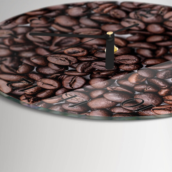 Round wall clock Coffee Beans