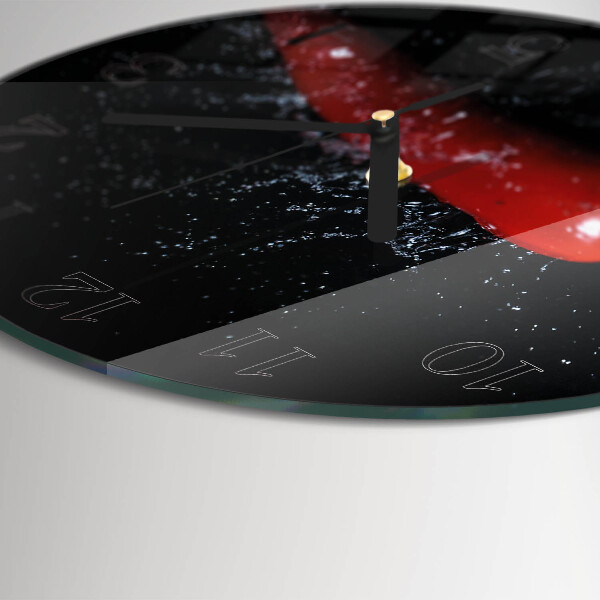 Round wall clock Chili peppers