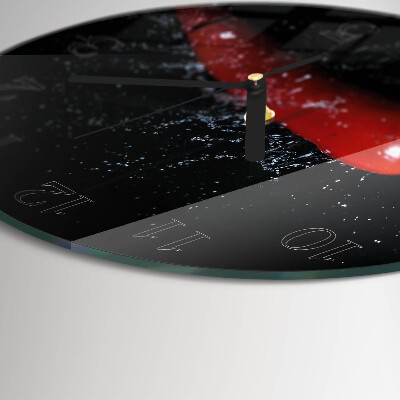 Round wall clock Chili peppers