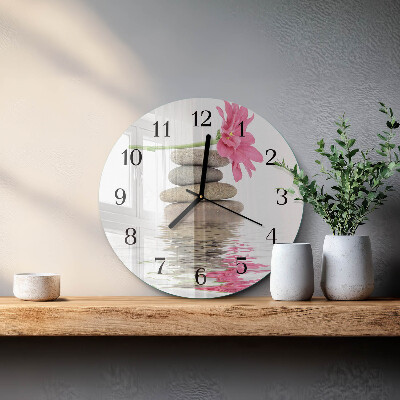 Round wall clock Stones