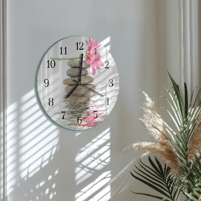 Round wall clock Stones
