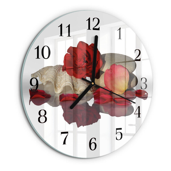 Round wall clock Rose Bowl